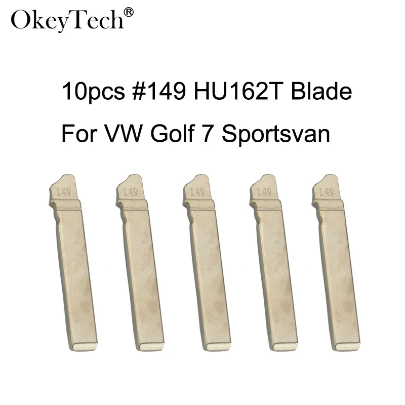 Okeytech 10 шт./партия замена флип-флодинг дистанционного ключа автомобиля HU162T лезвие для V W volswgen Golf 7 Sportsvan Авто#149