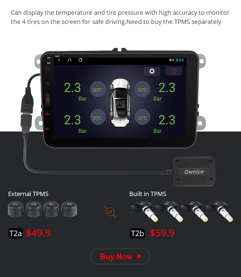 Discount Ownice K1 K2 K3 Android 9.0 hand free bluetooth Universal 2 Din Car Radio GPS for Volkswagen/Skoda/Seat 29