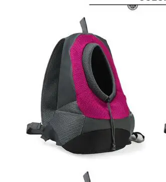 Регулируемая наружная сумка-переноска для собак, передняя сумка, новинка, двойной наплечный портативный рюкзак для путешествий, сетчатый рюкзак на голову - Цвет: Rose