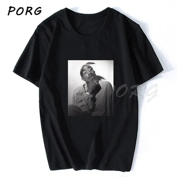 

Droshipping 2020 Summer Fashion Design Tupac 2Pac T Shirt Men Casual Hip Hop Short Sleeve Round Neck Cotton T-Shirt Punk Style