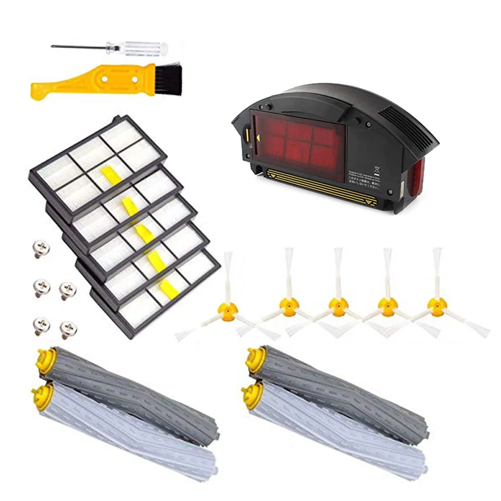 

For iRobot Roomba 800 900 Filters Side brushes Cleaning brush Screwdriver