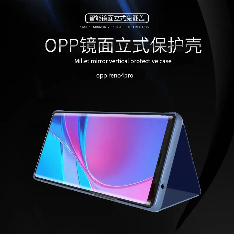 Poco X3 Pro Case Smart Mirror Magnetic Flip Covers For Xiaomi Pocophon poco x3 nfc x 3 pro x3pro pocox3 6.67" book stand phone case smart mirror flip case