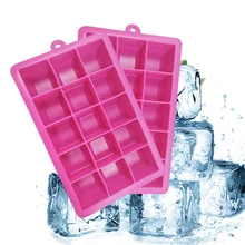 15 сетки квадратные из силикона форма для льда лоток фрукты мороженое эскимо производитель для вина кухня барная Питьевая аксессуары