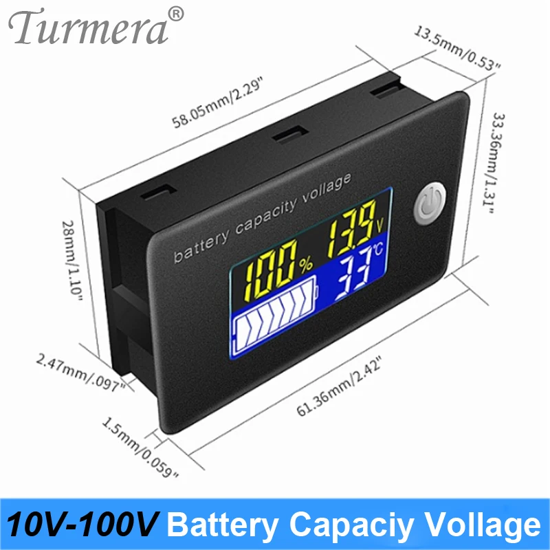 Indicatore della batteria digitale a LED con contaore 12V / 24V