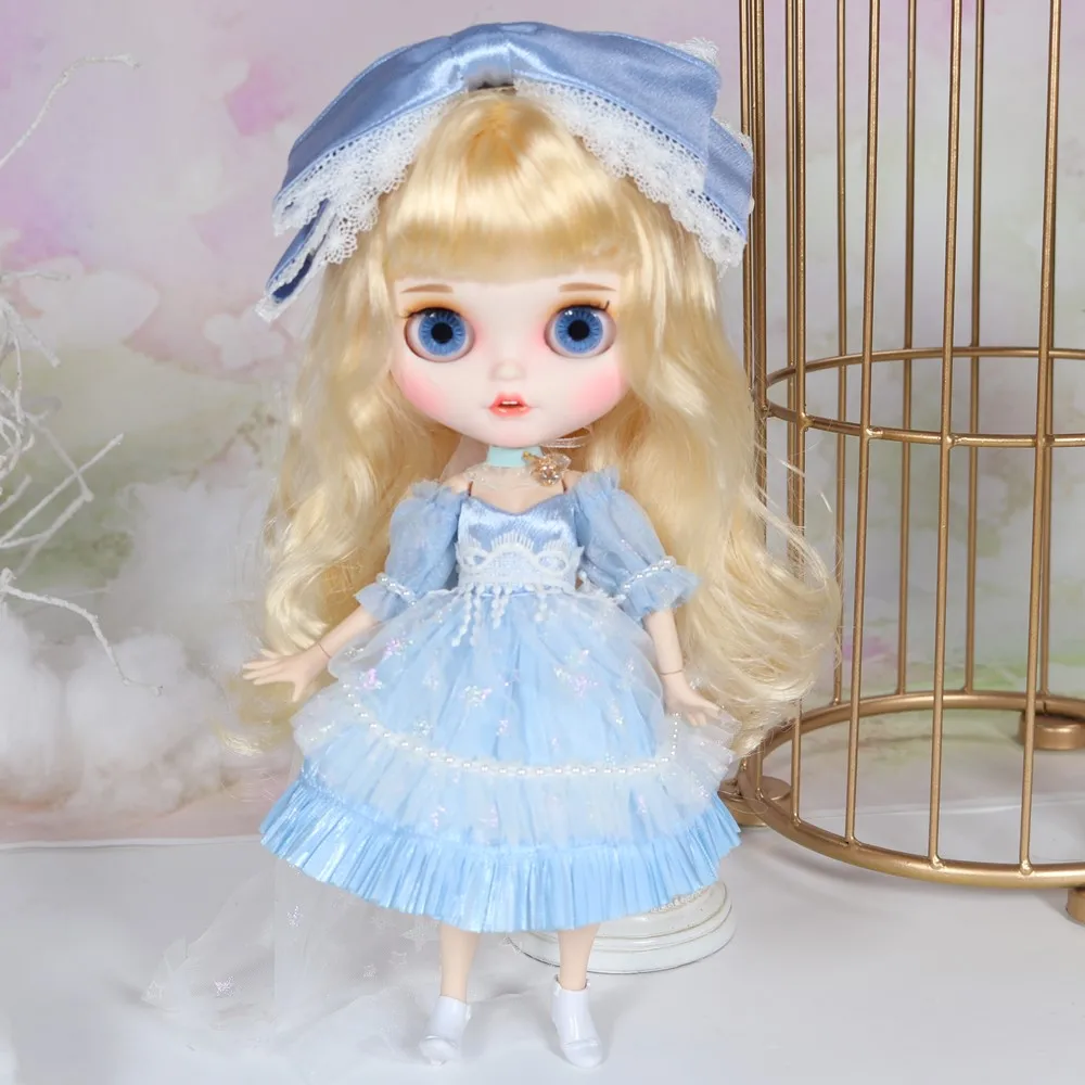 ICY Blyth кукла с нарядами Smilling ртом резные губы матовое лицо сустава тела 1/6 bjd, licca, pullip