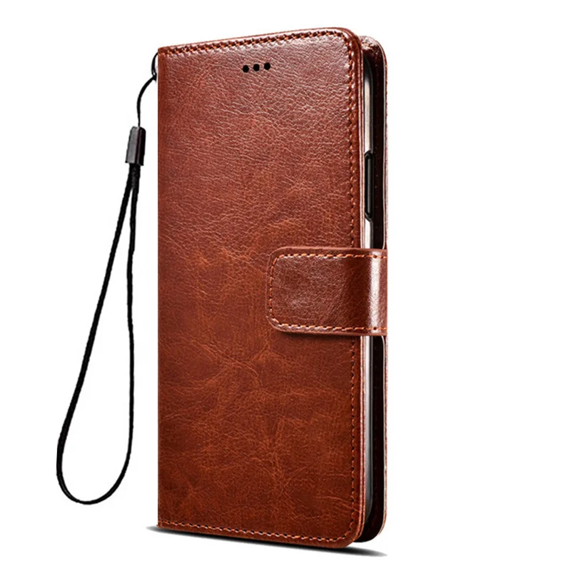 Cases for Meizu M6 Mini M711H Cover Case Magnetic Flip Retro Plain Wallet Stand Leather Phone Bag On Meizu M6 Note M721H Coque best meizu phone cases Cases For Meizu