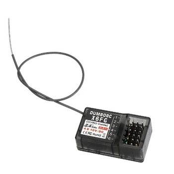 

DUMBORC X6FG 2.4G 6CH Receiver with Mixed Mode Gyro for RC X6 RC Car Tank Transmitter Remote Controller