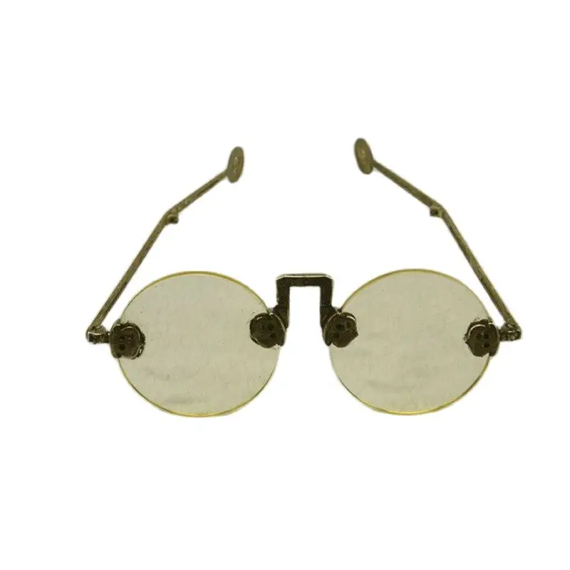 

Old Shanghai Republic Natural Crystal Glasses Pure Copper Frame Sunglasses