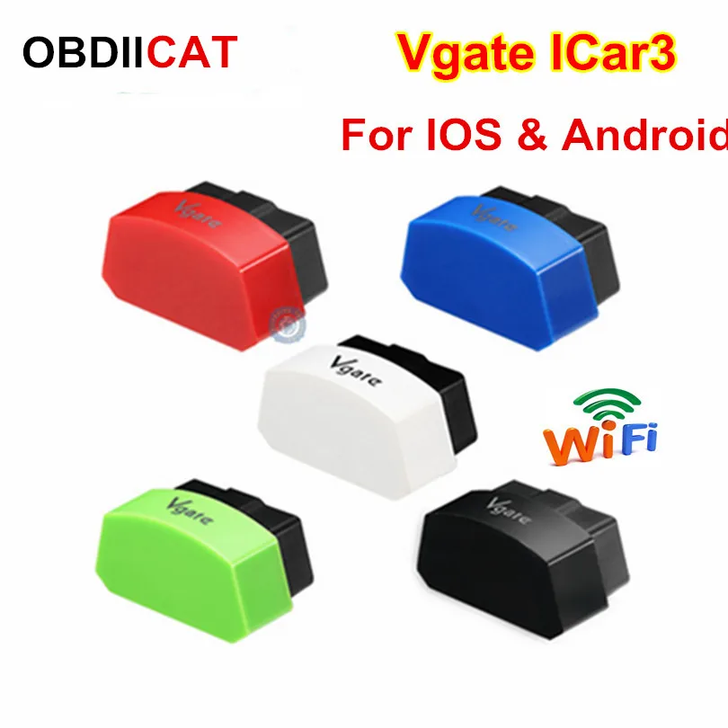 10 шт./компл. качество Vgate iCar2 Bluetooth/wifi 6 цветов для Android ELM327 Bluetooth Авто OBDII iCar 2 по