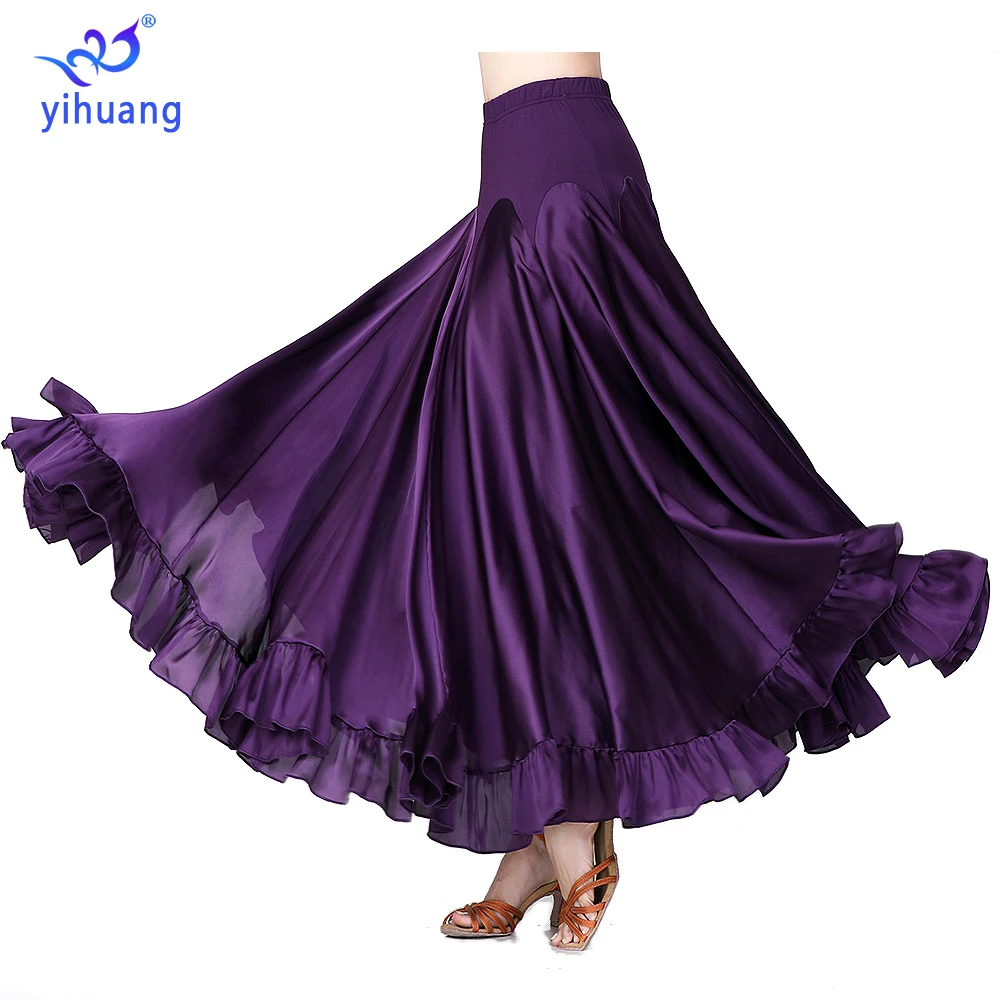 Ballroom Dance Skirts Modern Standard Performance Wear Women Tango Skirts Stage Competition Costumes Big Swing