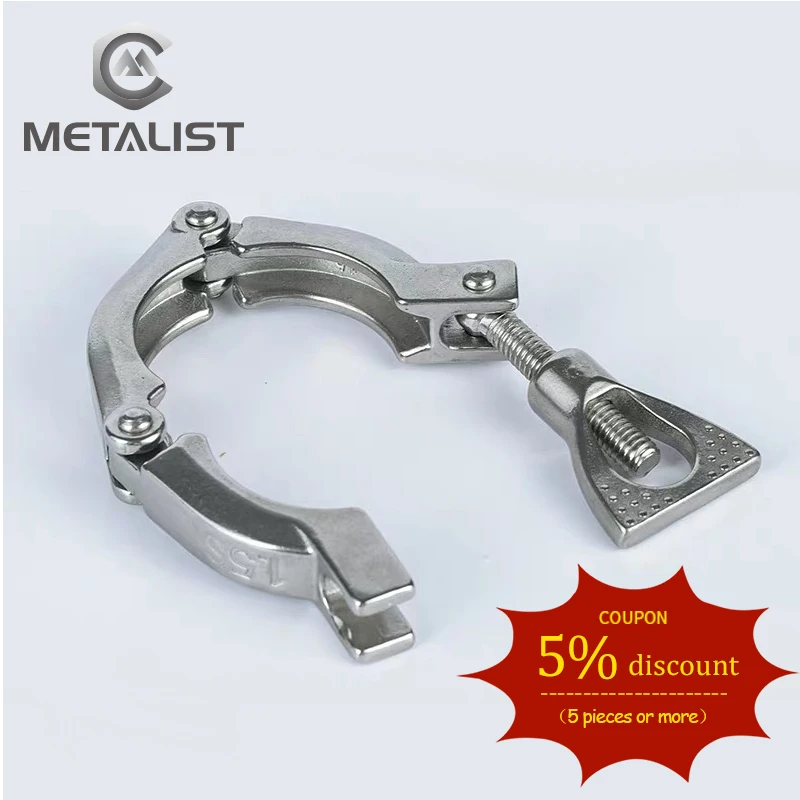 Металлист 1,"-4" Tri Clamp SS304 трехсекционный санитарный наконечник OD подходит для труб OD 19-108 мм для Домашнего Пива