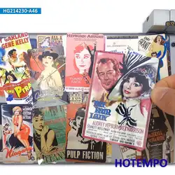 Póster de película antigua clásica de 46 piezas, calcomanías Retro nostálgicas divertidas para teléfono, ordenador portátil, coche, guitarra, bicicleta y monopatín, pegatina impermeable