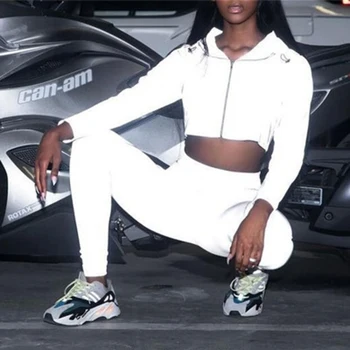 

Live Girl New Drawstring Zip Jacket Street Running Flashing Female Top Reflective Sweater Hooded Fashion Stitch Top