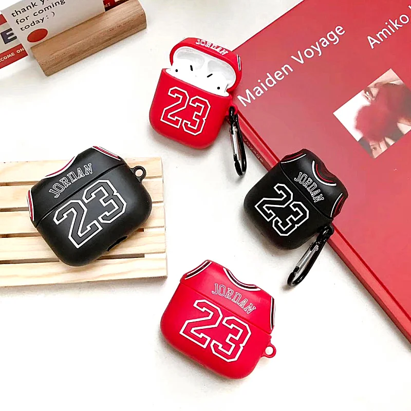 Роскошный 3D Ретро Чехол Джерси для AirPods Pro 23 Jordan силиконовый чехол 1 2 Bluetooth