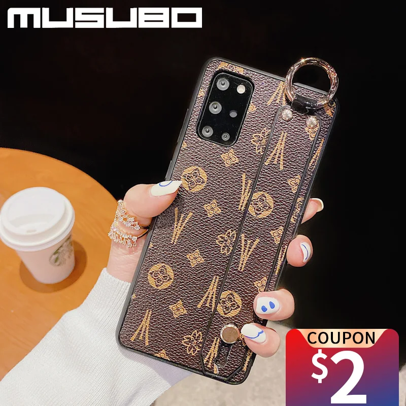 Musubo Luxury Brand Phone Cases For Samsung S23 S22 Ultra S21 FE S20 FE  Note 20 10 PLUS Lattice Leather Girls Soft Cover Coque - AliExpress