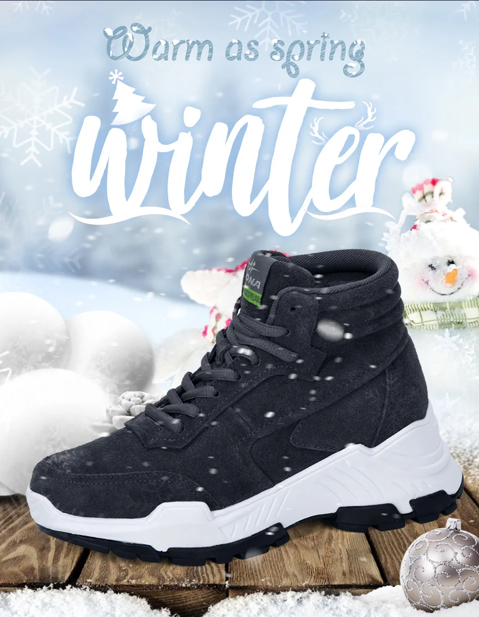 BONA/Новинка года; дизайнерские замшевые кроссовки; Зимние теплые плюшевые ботинки на платформе; женская обувь для отдыха на высокой танкетке; удобная женская обувь