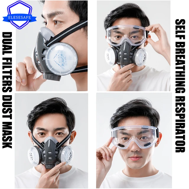 Masque anti-poussière professionnel pour charpentier, protection