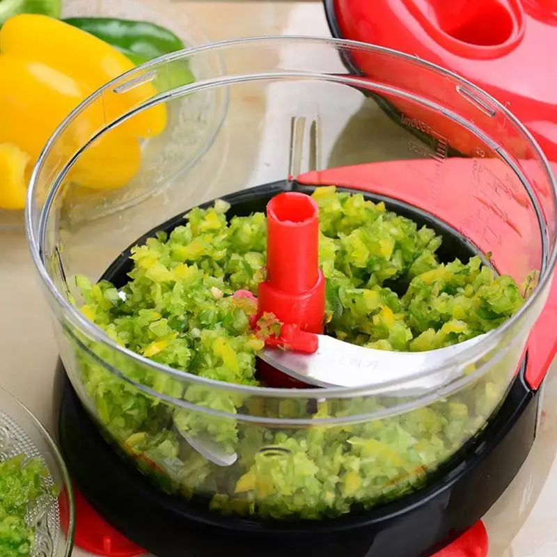 Manual Meat Grinder Multi-function Egg Mixer Vegetable Crusher Food Processor Blender Blade Stainless Steel Cutter Kitchen Tools
