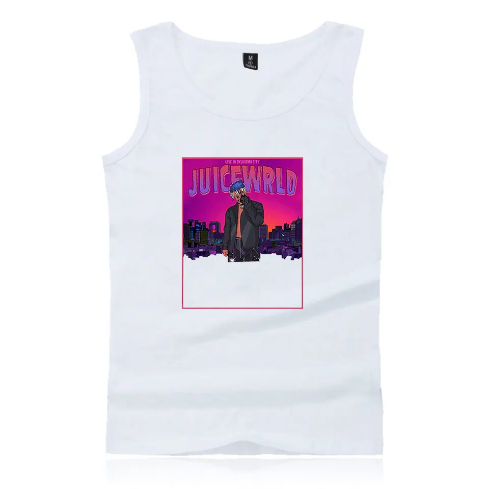 

Juice Wrld Sleeveless T-shirt Vest High Quality Hoodie Men's Streetwear Summer Vest Men's Fashion Juice Wrld T-shirt Hip Hop