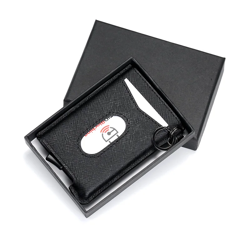 Карбоновый Rfid кредитный держатель для карт мужчин визитница удостоверения