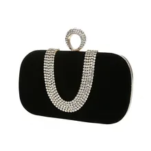 Кольцо на палец, стразы, клатч, женские сумки, вечерние сумки, кристалл, бриллиант, праздничные пакеты, высокое качество, для девушек, сумка на плечо, сумочка WY56