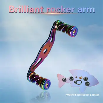 

GloryStar DEUKIO Colorful Reel Handle For Baitcast Reel Round Reel Dress Up Custom Parts Water Drop Wheel Chameleon Rocker Arms