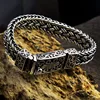 925 Sterling silver Color Men's&Women's Bracelet Wide 11mm Retro Punk Rock Wire-cable Link Chain Bracelet Thai Silver Jewelry ► Photo 2/6