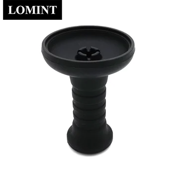 

LOMINT Large 1 Hole Silicone Hookah Bowl Black Shisha Tobacco Bowls Narguile Accessories LM-281