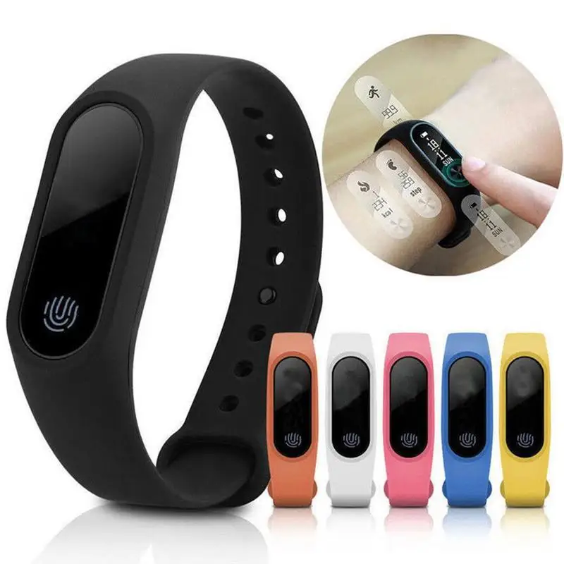 

M2 Smart health bracelet Heart Rate Bracelet life-Waterproof Sport Fitness Band Step count Message Smart Bracelet Sports Tools