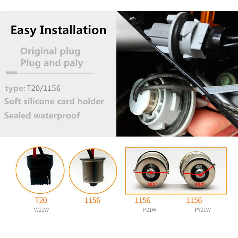 2 шт. ba15s BAU15S 1156 p21w s25 96 Светодиодный T20 W21W WY21W 7440 светильник Габаритные огни DRL светодиодный поворотник двойной режим