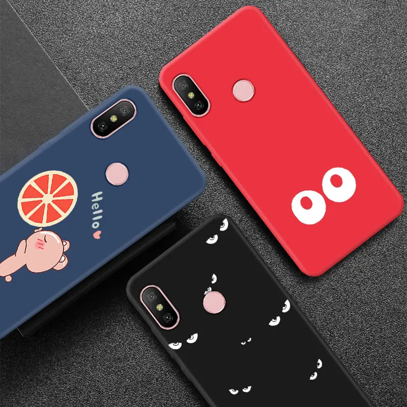 

Color Silicone Case For Xiaomi Redmi 4A 4X 6A Mi A2 Lite Matte Protection Shell for Meizu 15 Lite Plus E3 MX6 Back Matte Cover