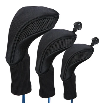 

3pcs Soft Number Printed Anti-scratch Parts Accessories Golf Rod Tool No.1 3 5 Easy Use Protect Sleeve Travel Club Head Cover