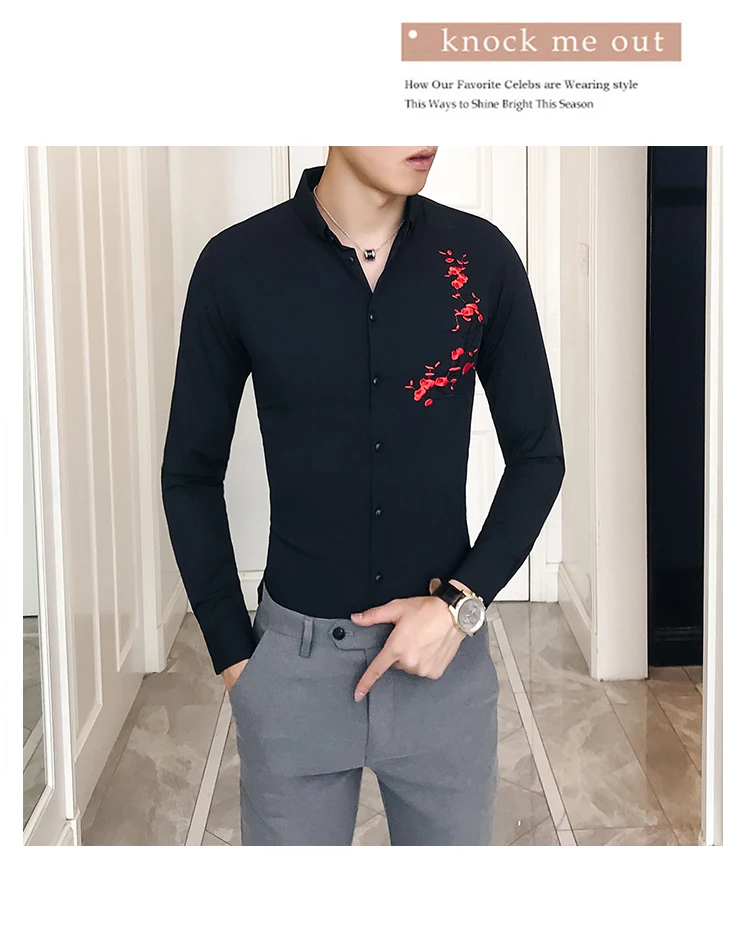 Рубашка барокко с кисточками мужские Camicia Barocco мужские Клубные наряды мужские рубашки черные Camisa Social белые свободные рубашки Весна