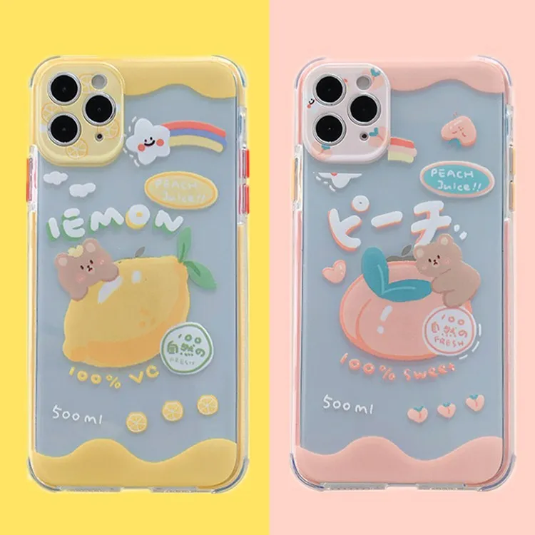 iPhone Cover XS 6 8-7 X 11 Kawaii Iphone Decoden Phone Case Pro Cookie Ice Cream Back Case Pro Max XR Iphone 13-12