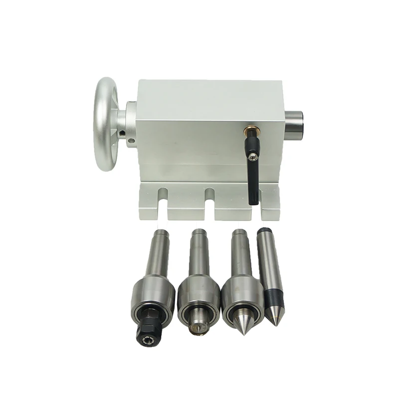 CNC tailstock MT2 Lathe light duty Live Center Drill Chuck CNC rotary