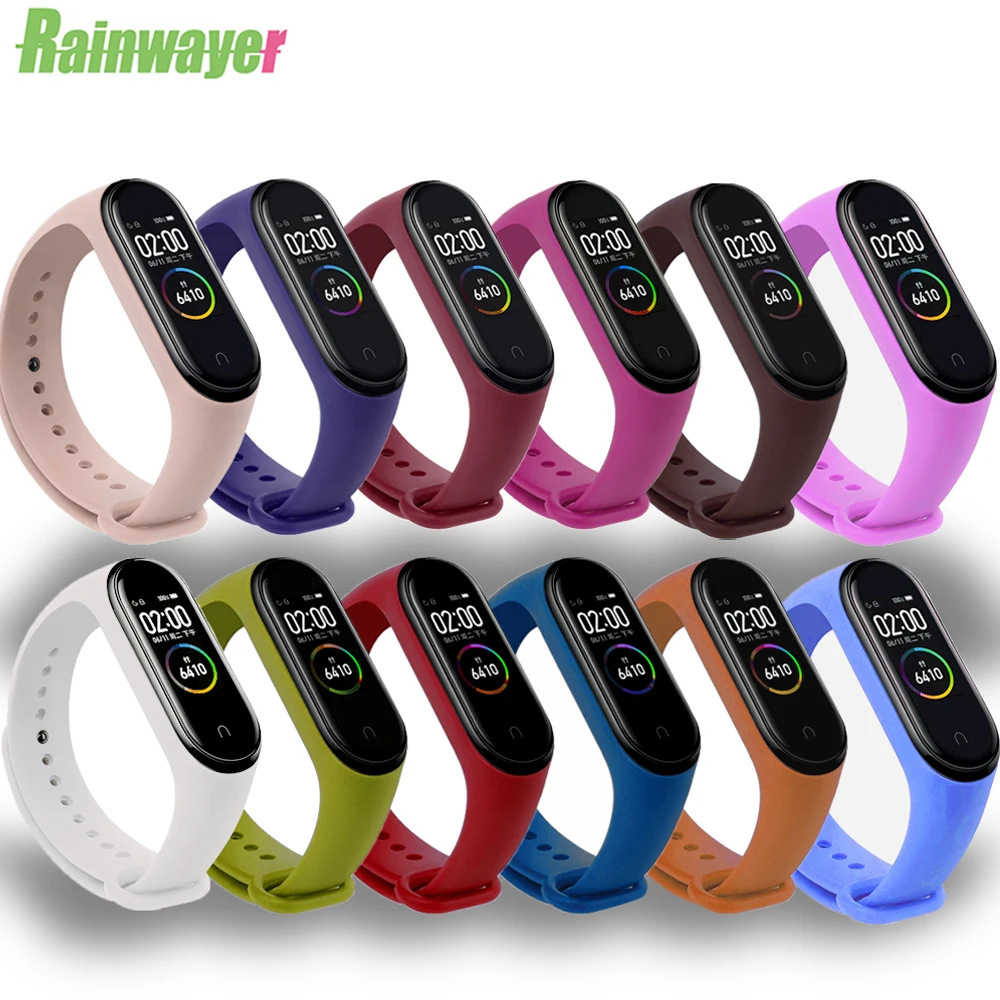 Promo M5 Strap Bracelet Mi-Band Black Silicone Xiaomi M3 for M4 5-3-4 10000004044626