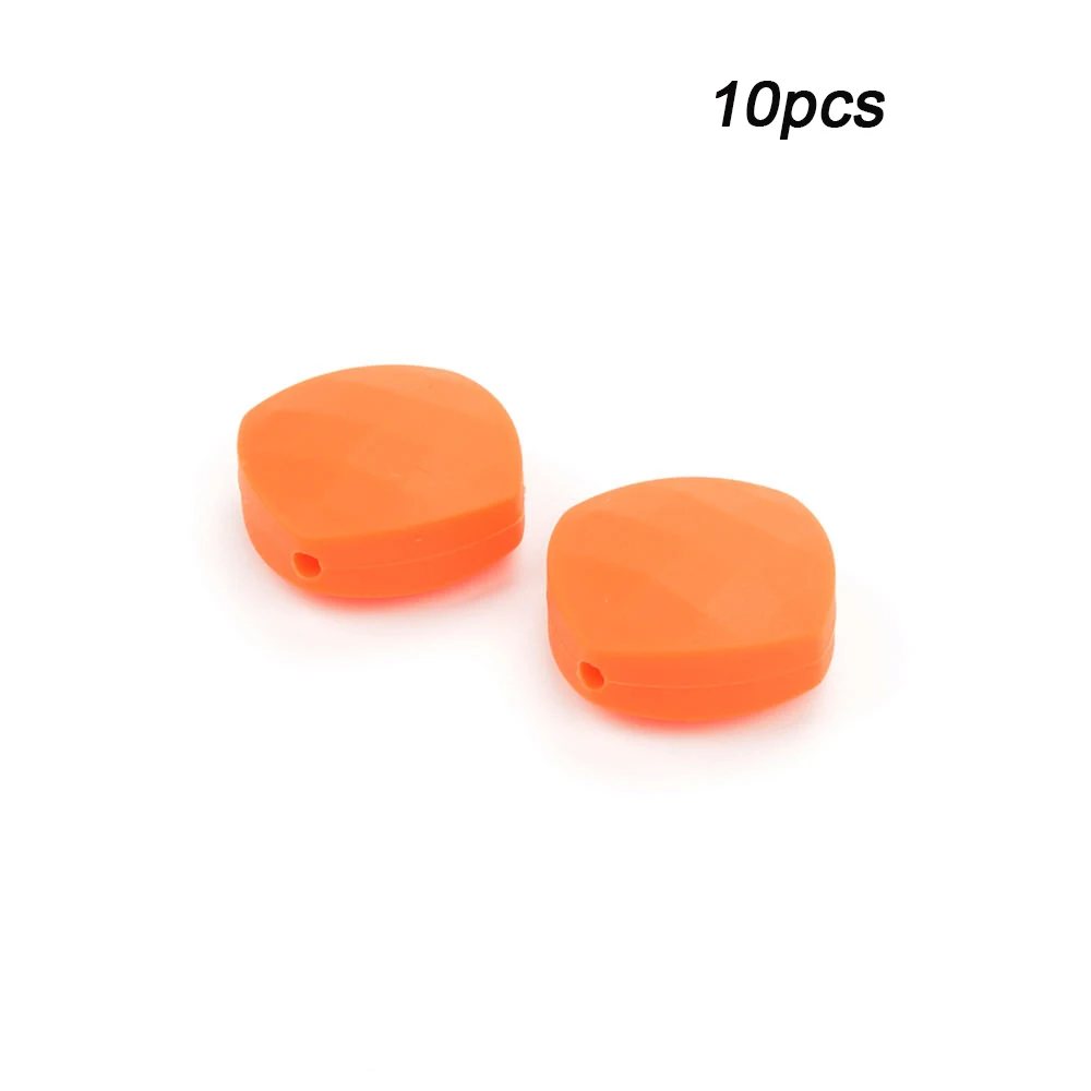 Orange LOFCA 10 шт четырехскоростные Силиконовые Прорезыватели для длинного Силиконовое ожерелье еда без бисфенола-а класс безопасные Силиконовые бусы для прорезывания зубов игрушка - Цвет: Orange