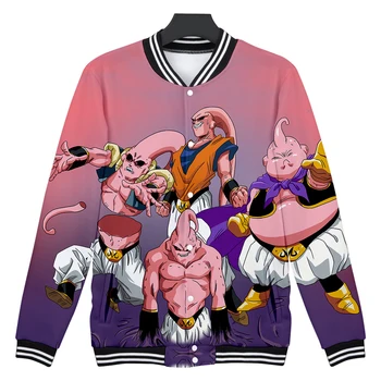 

FRDUN TOMMY 3D DRAGON BALL Cosplay Baseball Uniform men winter Jacket Polyester/cotton Baseball Jacket New Casual Streetwear