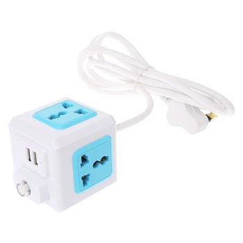 

Smart Home Cube EU / US / UK Plug 4 Outer Extension Adapter Universal Socket