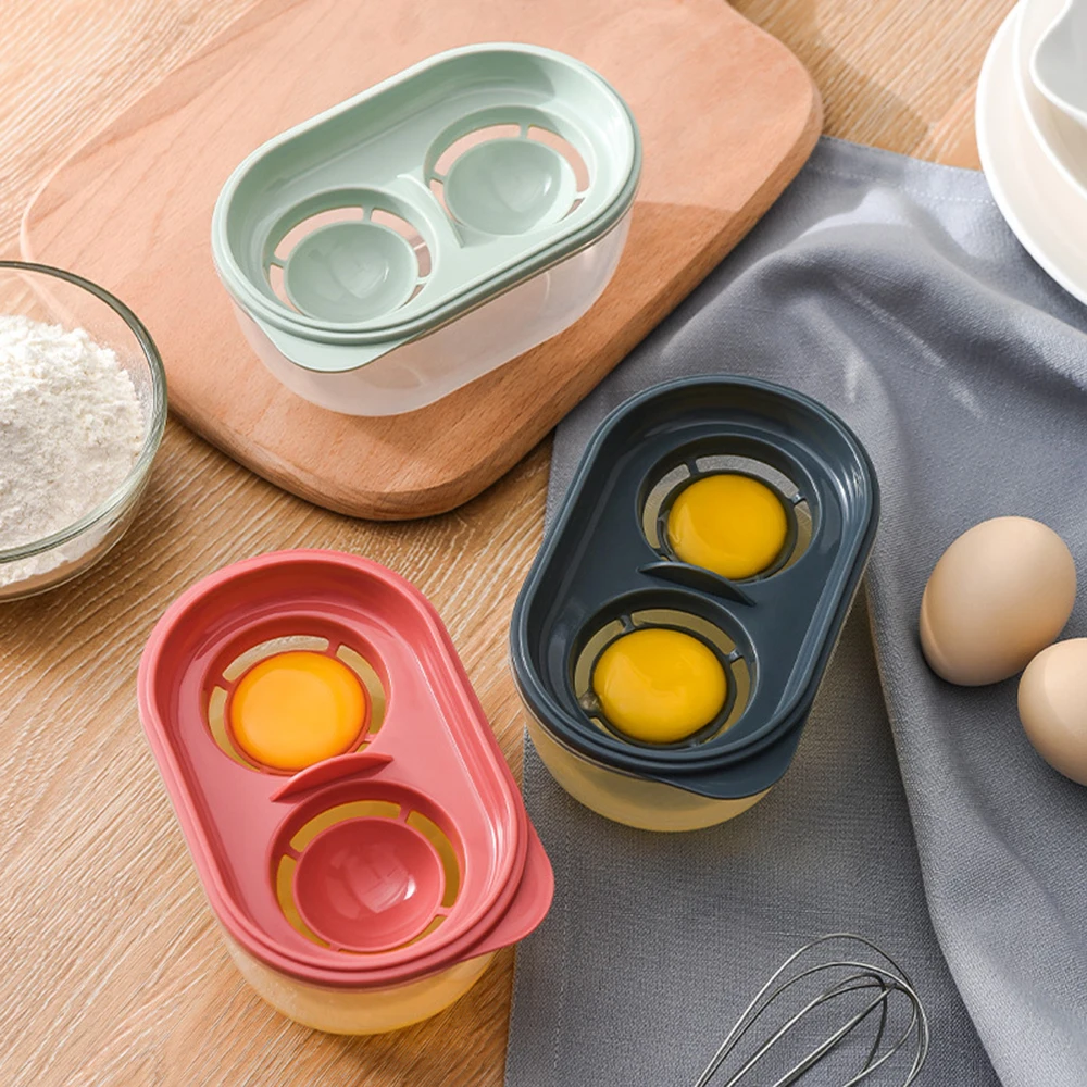 

Convenient Clean Egg Yolk Separator Stored Box Large Capacity Baking Filter Liquid Egges Beating Kitchen Gadget Household Tools