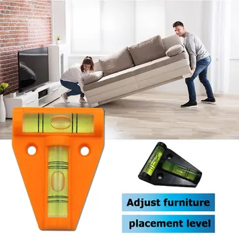 

New Poratable Shape Spirit Level Bubble Working Fixing Type Level Measure Bubble Tool Mini Plastic Measurement Tool