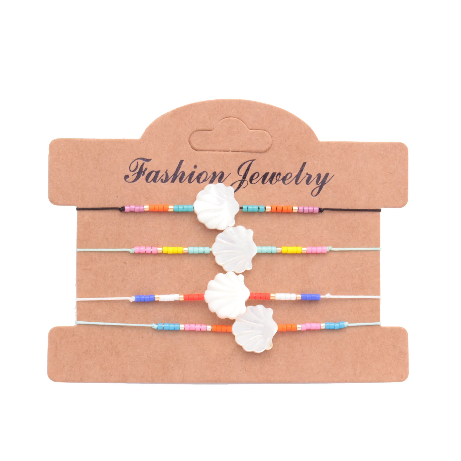 

Boho High quality white shells Sea Fan Miyuki Glass Seed Beads Cute Bracelet Women Men Multicolored Janpanese Beads Surf Jewelry