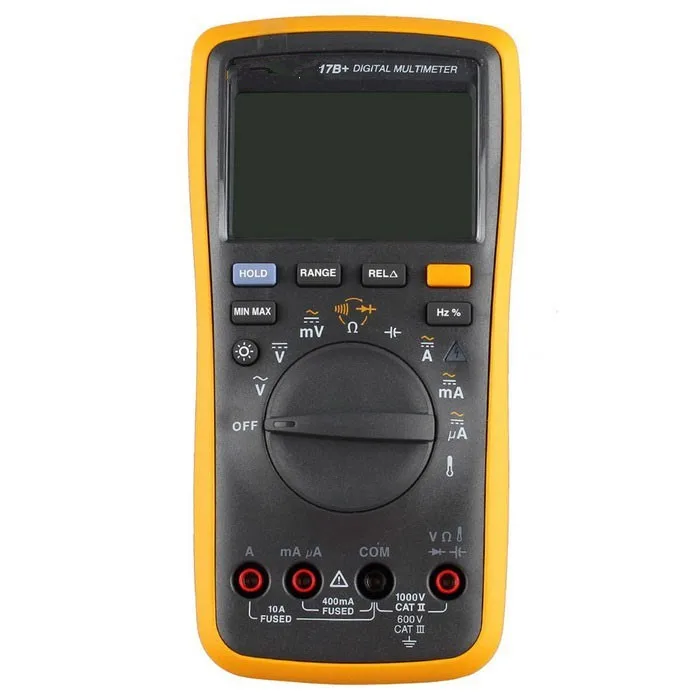 JIGUOOR 17B+ F17B+ профессиональный цифровой мультиметр измерительный инструмент ручной Амперметр Вольтметр Сопротивление Емкость тестер hfe