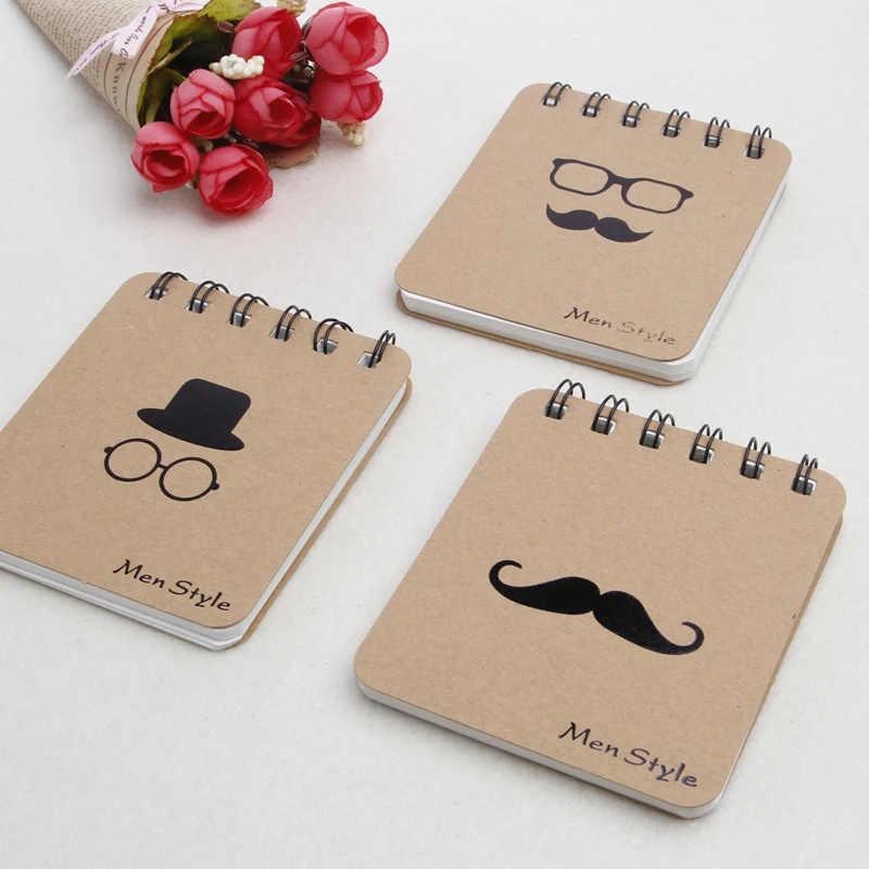 

Cute Kraft Paper Spiral Coil Note Book Journal Diary Memo Blank Page Stationery
