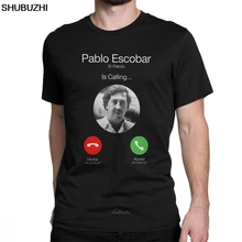 Мужские футболки Pablo Escobar, El Patron, Забавные топы, хлопковые футболки с коротким рукавом и круглым вырезом, летние футболки sbz8454