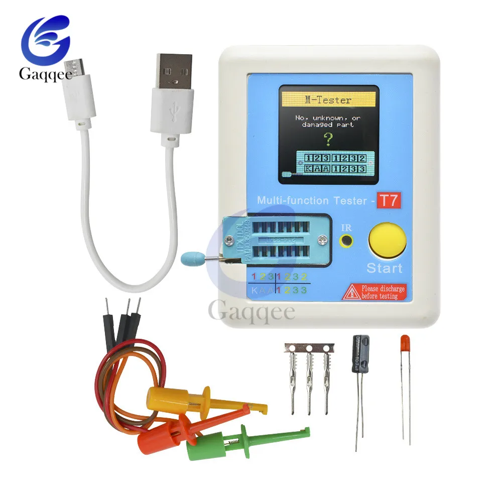 LCR-T7 Transistor Tester TFT Diode Triode Capacitance Meter LCR ESR meter t