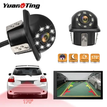 

YuanTing Vehicle Rear View Reversing Car Backup Camera Automotive with IP68 Waterproof 170 View Angle 8 Night Vision LED Lights