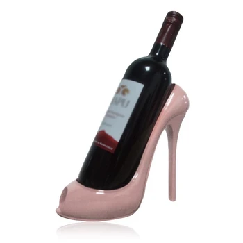 

High Heel Wine Rack Resin Wine Bottle Display Stand Home Living Room Hotel Table Decoration Wedding Ornament Rose Gold