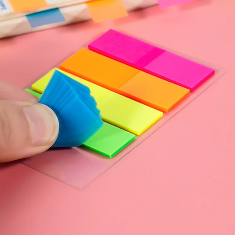 Bloc de notas de colores, 100 hojas, pegatina marcapáginas para la escuela y la Oficina