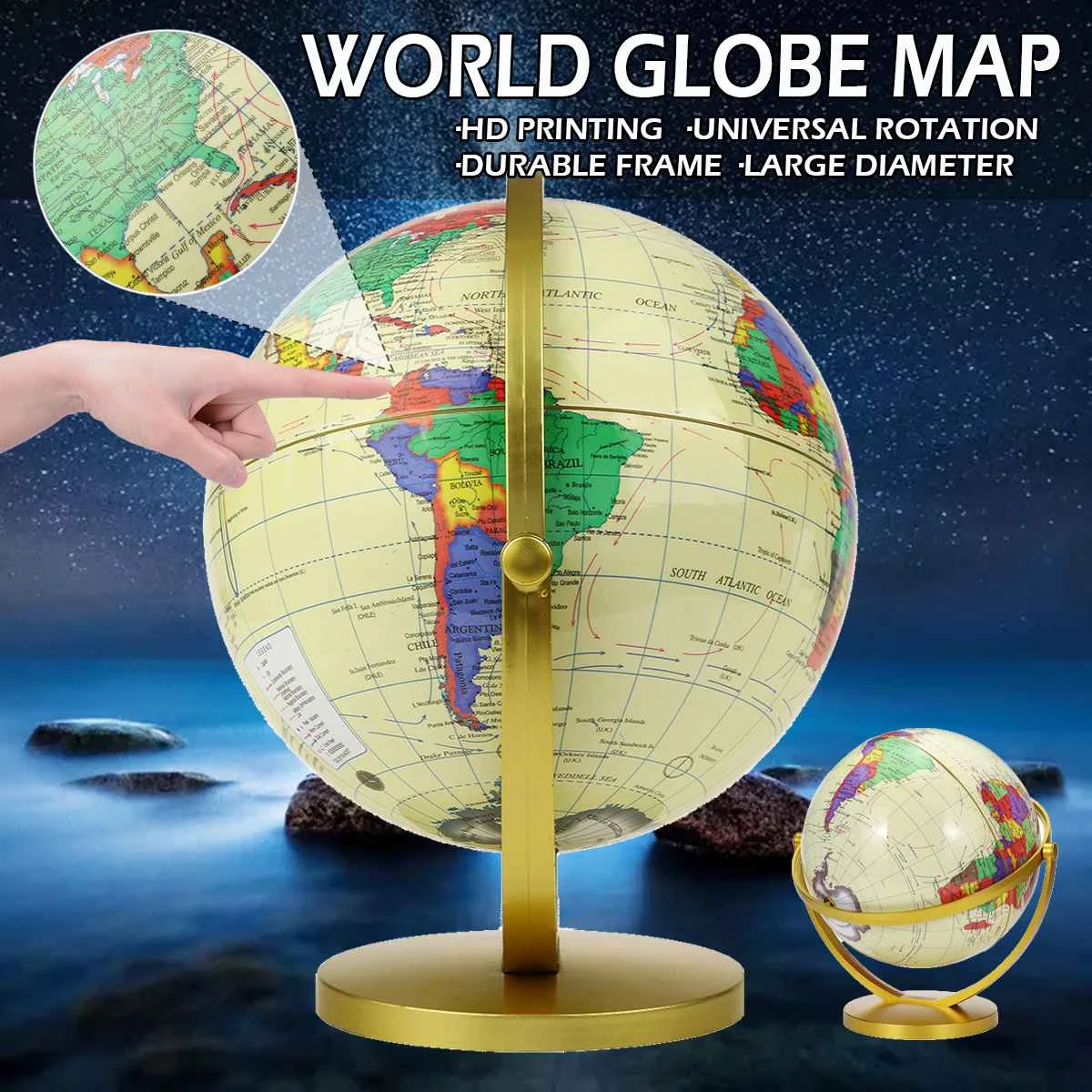360 Degree World Map 20Cm 360 World Globe Earth Map Kids Children Geography Set - Aliexpress